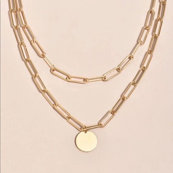 🆕🆕🆕 Round Charm Layered Necklace 🆕🆕🆕 - Picture 3 of 4